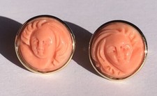 18kt Yellow Gold Engraved Pink