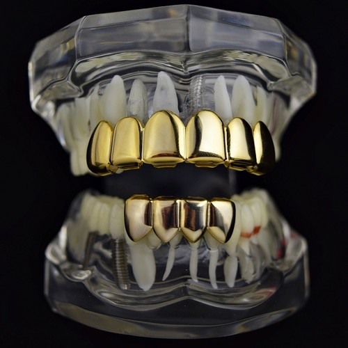 Grillz set 14k - grillz, placcato