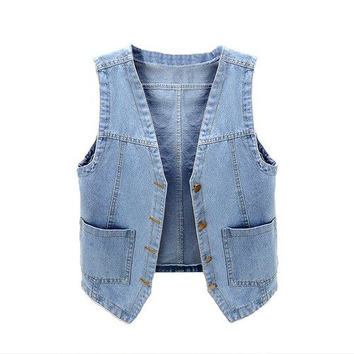 Jeans donna senza maniche - jeans,