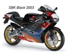 APRILIA ADESIVI ORIGINALI GENUINE DECAL RS125 SBK BLACK 03 2003 RS 125 8177508