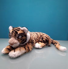 "TRUDI" "RITRATTI" peluche vintage Tigre colore nero e marrone, altezza 22 cm.