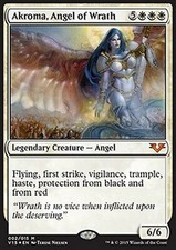 MRM ENGLISH FOIL Akroma, ange de la Col�re - Akroma, Angel of Wrath MTG FTV
