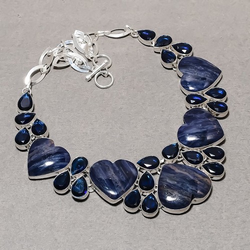 Collana fatta mano sodalite - fatta,