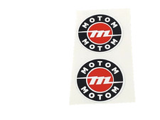 MOTOM 48 CC ADESIVI DECALCOMANIE SERBATOIO TANKAUFKLEBER STICKER  2PZ DIAM 50MM