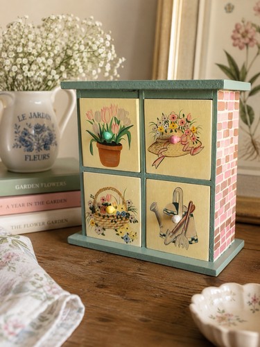 Cassettiera vintage legno - vintage, in