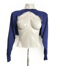 Maglione Bolero Viola Marrone