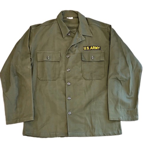 Vtg 60s army shirt - shirt, military