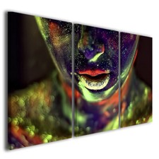 Quadro astratto donna Grunge