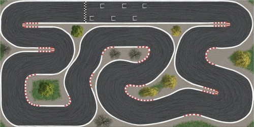 Pista corsa per turbo - pista, da