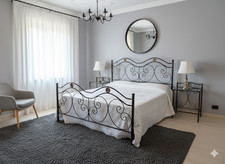 Letto matrimoniale in ferro