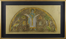 Riccardo LICATA -"Bozzetto per il Mosaico di una  chiesa nel Veronese "del 1956