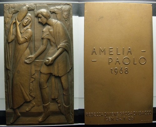 Medaglia placca amelia - medaglia,
