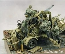 Modellino kit resina 1/35 seconda guerra mondiale squadra artiglieria tedesca 5 figurine non assemblate non dipinte
