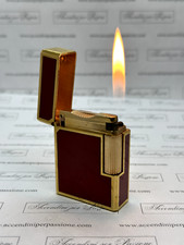 S.T.Dupont Linea 1 lacca di cina rosso, gold, small, simboli cinesi