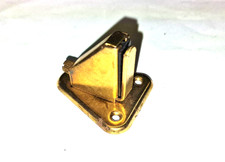 Reggimensola Reggi Mensole Ripiani Vetro Supporti mm.6/8 Ottonato Pz.2 VITEL