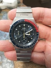 Orologio Vintage 1983 Seiko 7A28-703A Blu Pepsi Cronografo Acciaio Inox Bello!