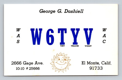 Radioamatore qsl qso - radioamatore, w6tyv