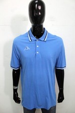 Kappa Polo Uomo Taglia 2XL Maglietta Blu Maglia T-shirt Estiva In Cotone Logo