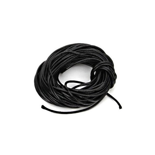 Filo cordino cerato - 10, nero