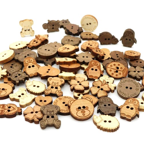 Bottoni legno sostenibili - in,