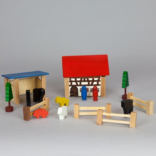 Gioco legno fattoria animali - ,