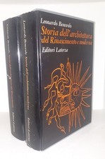 Benevolo STORIA DELL'ARCHITETTURA Rinascimento e Moderna Laterza cofanetto 2 Vol