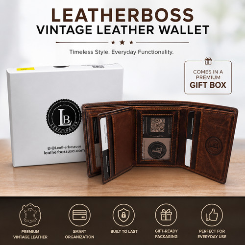 Leatherboss portafoglio uomo - leatherboss,