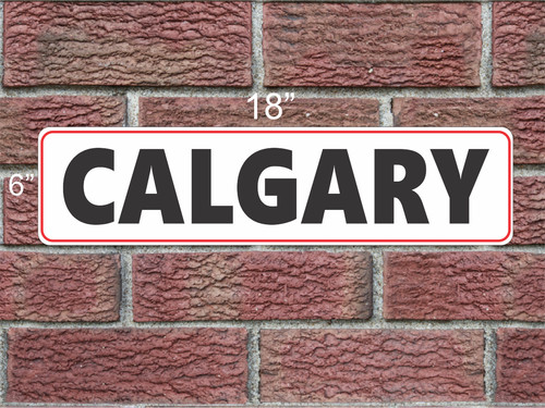 Insegna metallo calgary - metallo,