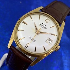 Squisito TECHNOS uomo vintage Swiss Made anni '60 automatico revisionato e GARANZIA