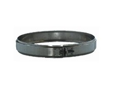 FASCETTA DI BLOCCAGGIO CAMINO CANNA FUMARIA  D/PARETE COIBENTATO ACCIAIO INOX 