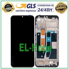 DISPLAY LCD + FRAME PER OPPO A54S CPH2273 TOUCH SCREEN VETRO ASSEMBLATO NERO