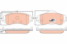 TRW Pastiglie Freno GDB1917 Citroen C4 berlina (2004->) 1,6 - 66 kw 89cv 16v hdi