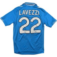 Maglia calcio Napoli 2011-12 Macron home Ezequiel Lavezzi taglia S