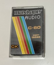 Audio cassetta vergine MAXTAPE AUDIO C 60 CK sper cromo (aperta nuova)