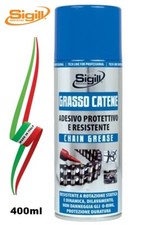 GRASSO SPRAY 400 ml PER CATENA DI MOTO E BICICLETTA ADESIVO PROTETTIVO "SIGILL"