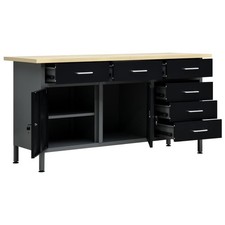Banco da Lavoro Nero 160x60x85