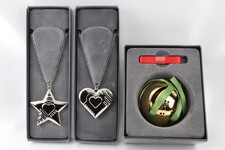 Set 3 Ornamenti Natalizi Georg Jensen 2014 Pallone, 2019 Cuore e Stella con Scatola