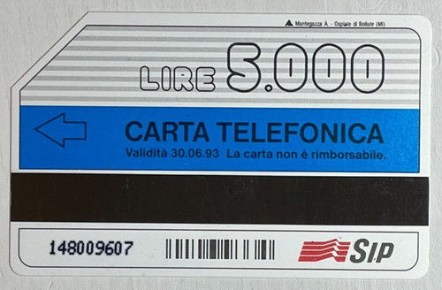 Carta telefonica benetton - carta,