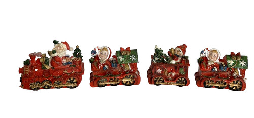 Set trenino natalizio vintage - trenino,