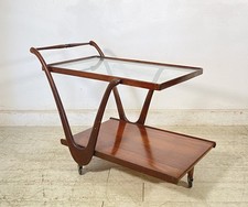 CARRELLO BAR LEGNO VETRO