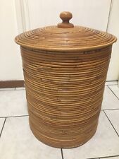 Cesto Cilindrico In Vimini