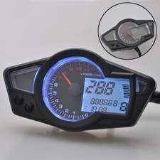 Strumento Misuratore Tachimetro Digitale LCD Moto Universale 11000 Giri/min
