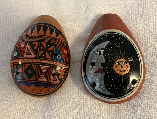 Set ocarina vintage - 8, fori