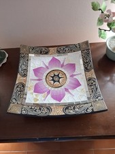 VASSOio CON MOSAICO DI SPECCHIETTI Centrotavola 29×29 Cm