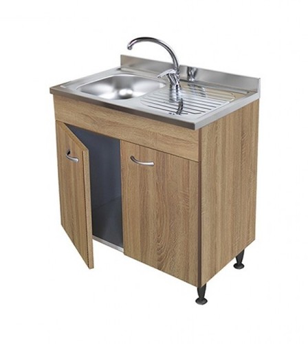 Sottolavello rovere con - rovere, 80
