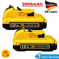2x 10.8V/12V XR batteria agli ioni di litio per batteria Dewalt DCB120 DCB121 DCB123 DCB125 DCF815
