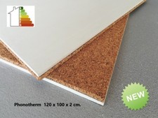 15 Pannelli x mq. 1,20 sughero cartongesso 2 cm isolante pareti fredde umide.   