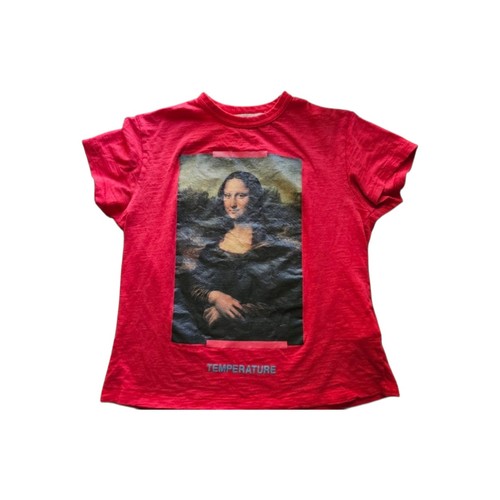 Shirt off white rossa - rossa, stampa