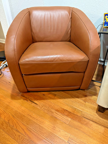 Maxdivani leather swivel - maxdivani,