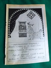 Pubblicità 1930 - Radiogrammofono Noraphon - Nora Radio - 24x16 cm